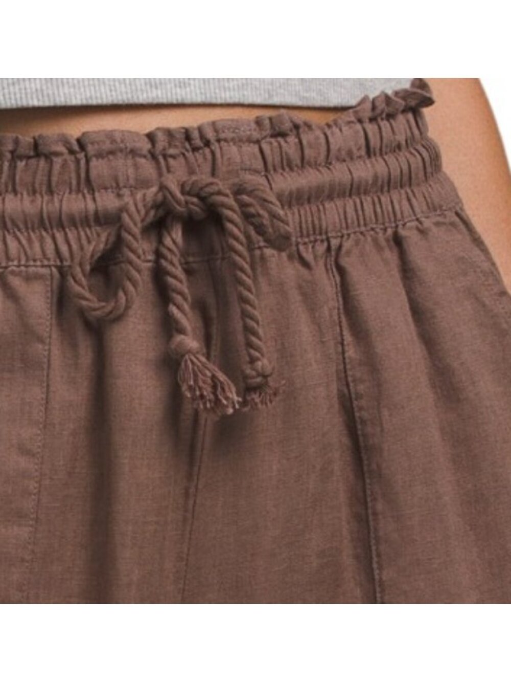 SPLENDID Linen Stella Paperbag Pants - Picture 3 of 3